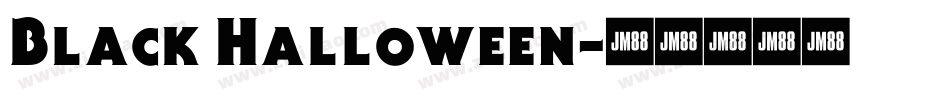 Black Halloween字体转换